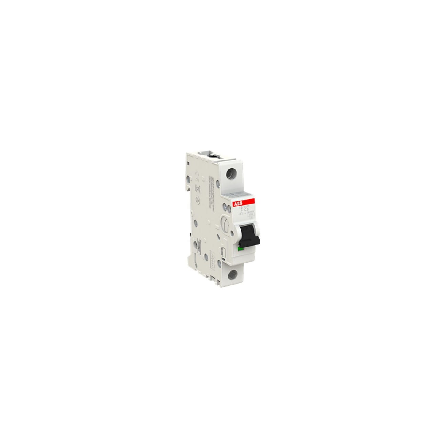 INTERRUPTOR TERMOMAGNETICO 1X6A 10/6KA 230/400V TIPO C DIN 2CDS251001R0064 ABB1