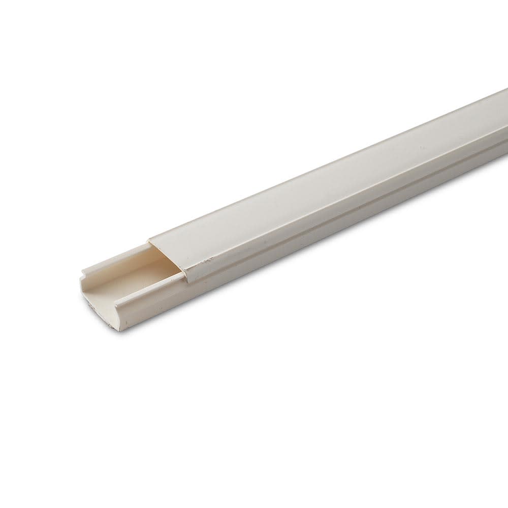 CANALETA PVC CERRADA 20X10MM BLANCO CON ADHESIVO MUTLUSAN
