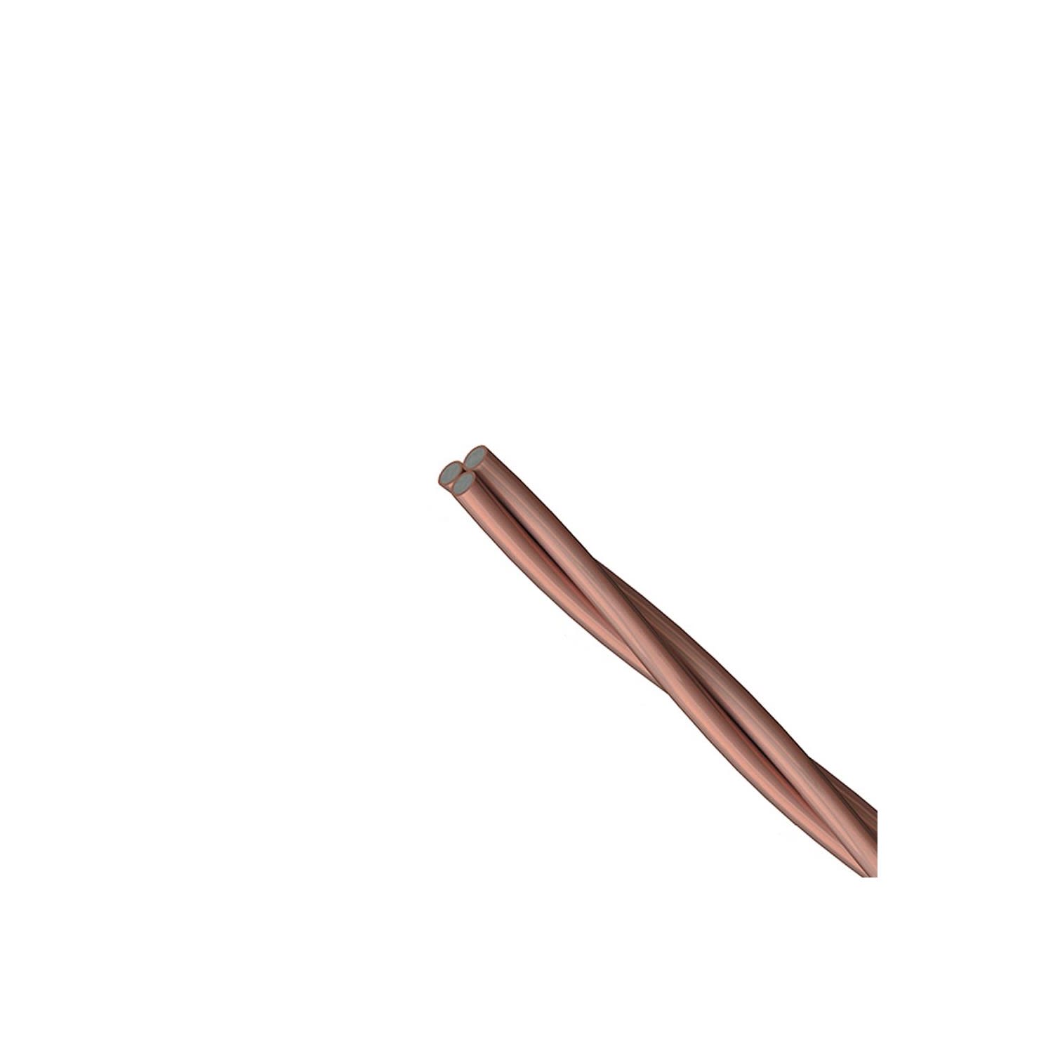 CABLE COPPERSTEEL 3AWG (3X8AWG) 30% CONDUCTIVIDAD TIPO LC, X METRO LINEAL