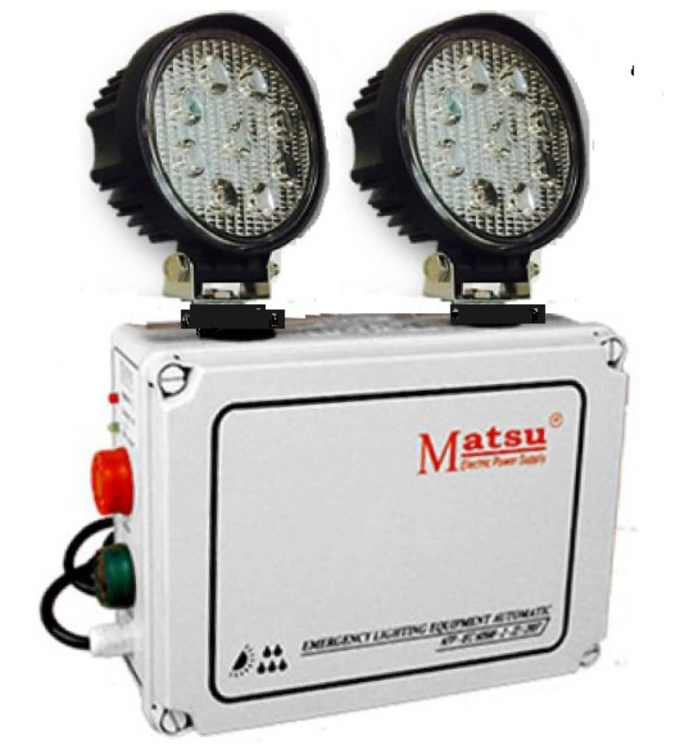 LUMINARIA DE EMERGENCIA LED 2X27W 2.5H 220V IP65 EXTERIOR LH0L22703 MATSU1