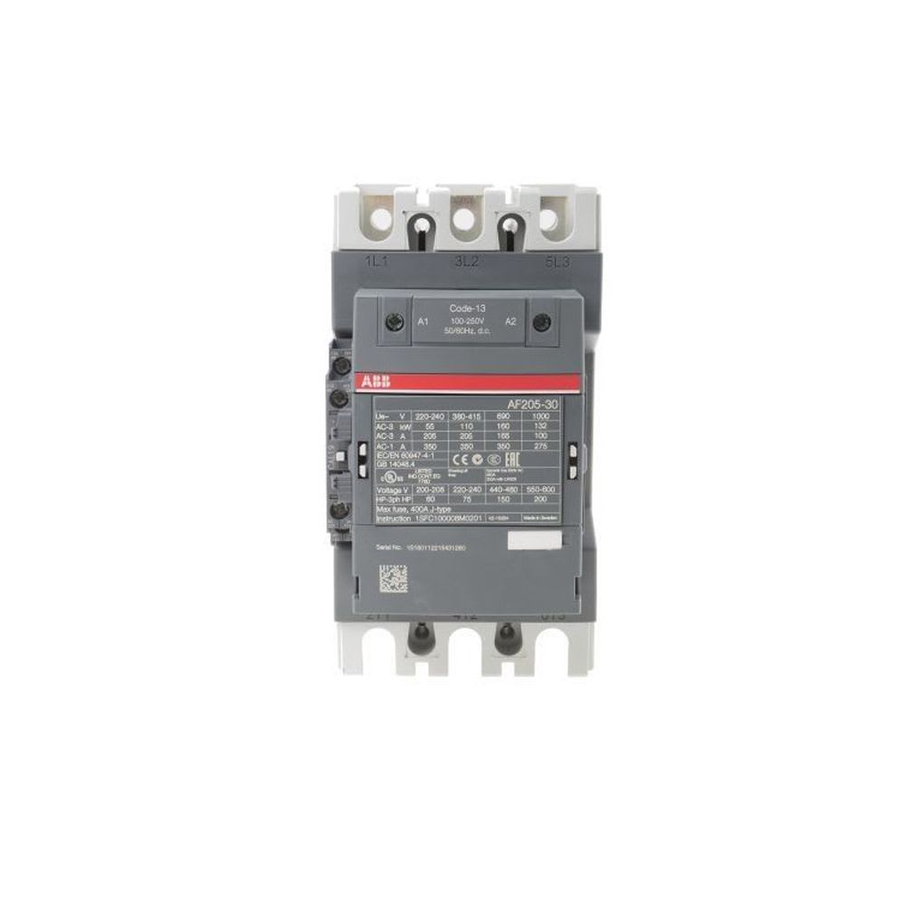 CONTACTOR 205A(AC3) 350A(AC1) 690V 3P 1NA+1NC 100-250VAC/DC 1SFL527002R1311 ABB1