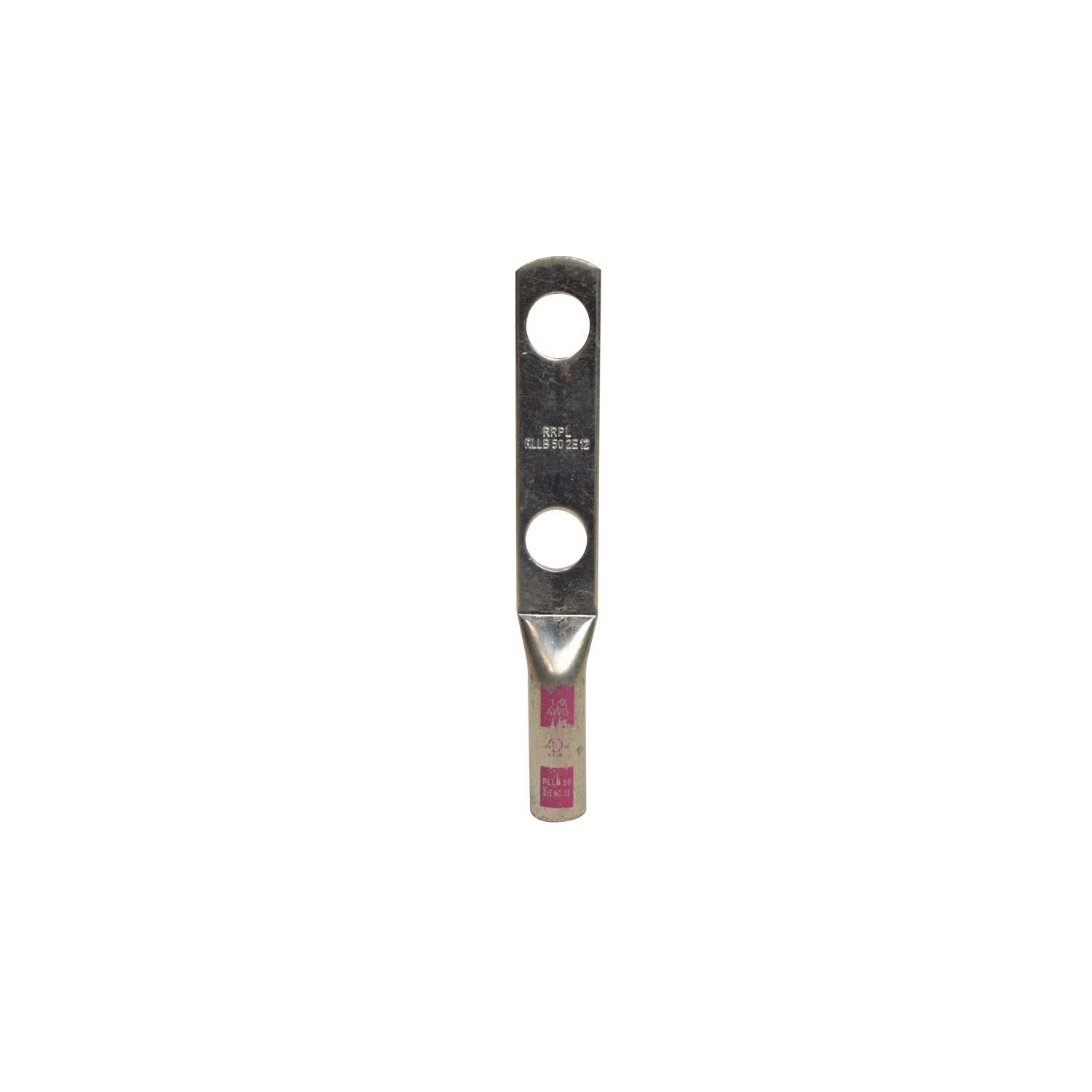 TERMINAL A COMPRESION CON BARRIL LARGO CU/ES 1/0AWG 2H 3/8