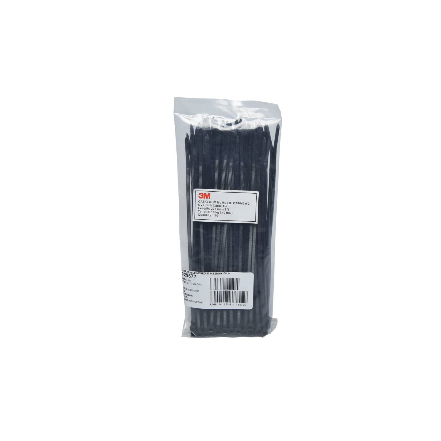 AMARRACABLE NEGRO 203X3.2MMX100UND WE600011582 3M
