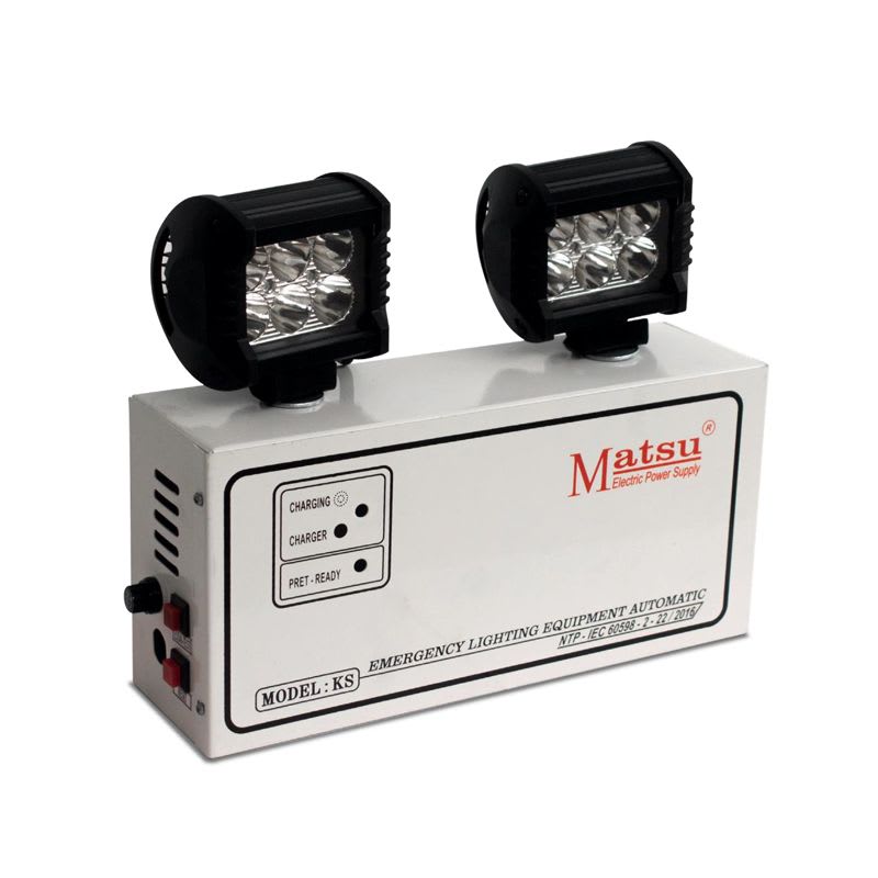 LUMINARIA DE EMERGENCIA LED 2X10W 3H 220V IP30 INTERIOR KSL21004 MATSU1