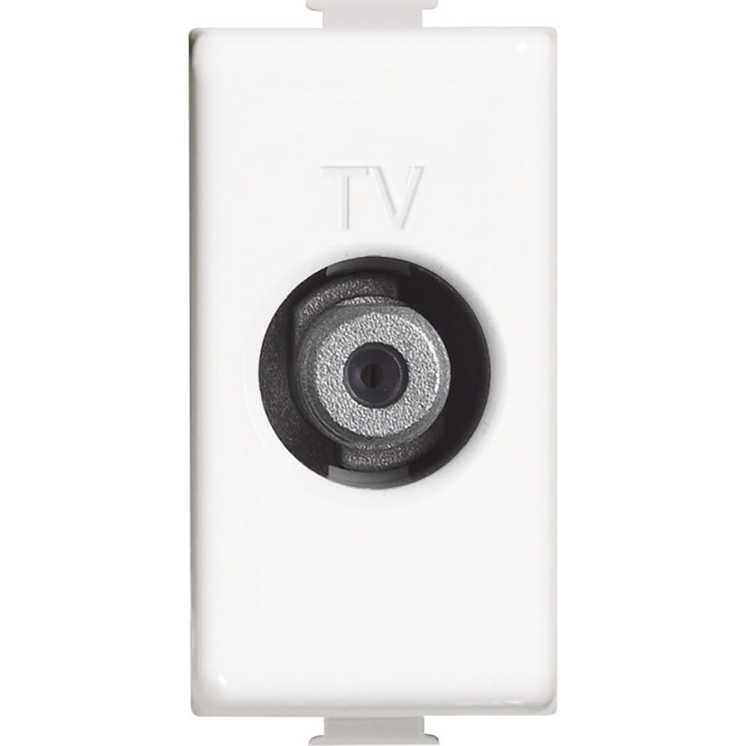 TOMA COAXIAL TV TIPO F 1 MODULO BLANCO MATIX AM5202F BTICINO1