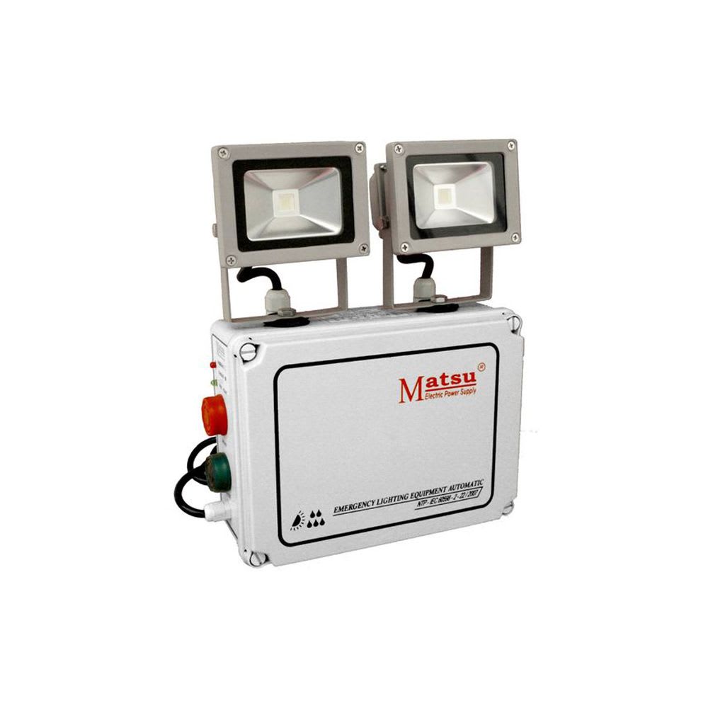 LUMINARIA DE EMERGENCIA LED 2X10W 3H 220V IP65 EXTERIOR  LHL21003 MATSU1