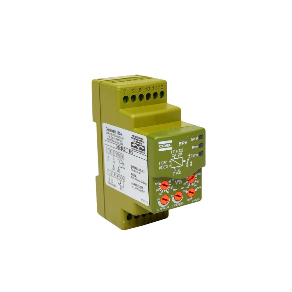 RELE MINIMA Y MAXIMA TENSION MONOFASICA 100/175/250VAC/DC BPVW-A COEL