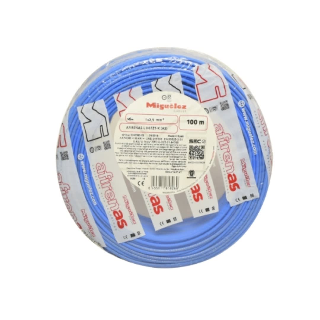 CABLE H07Z1-K 1.5MM2 450/750V LIBRE DE HALOGENO AZUL CLASE 5XROLLO 84100 MIGUELEZ1