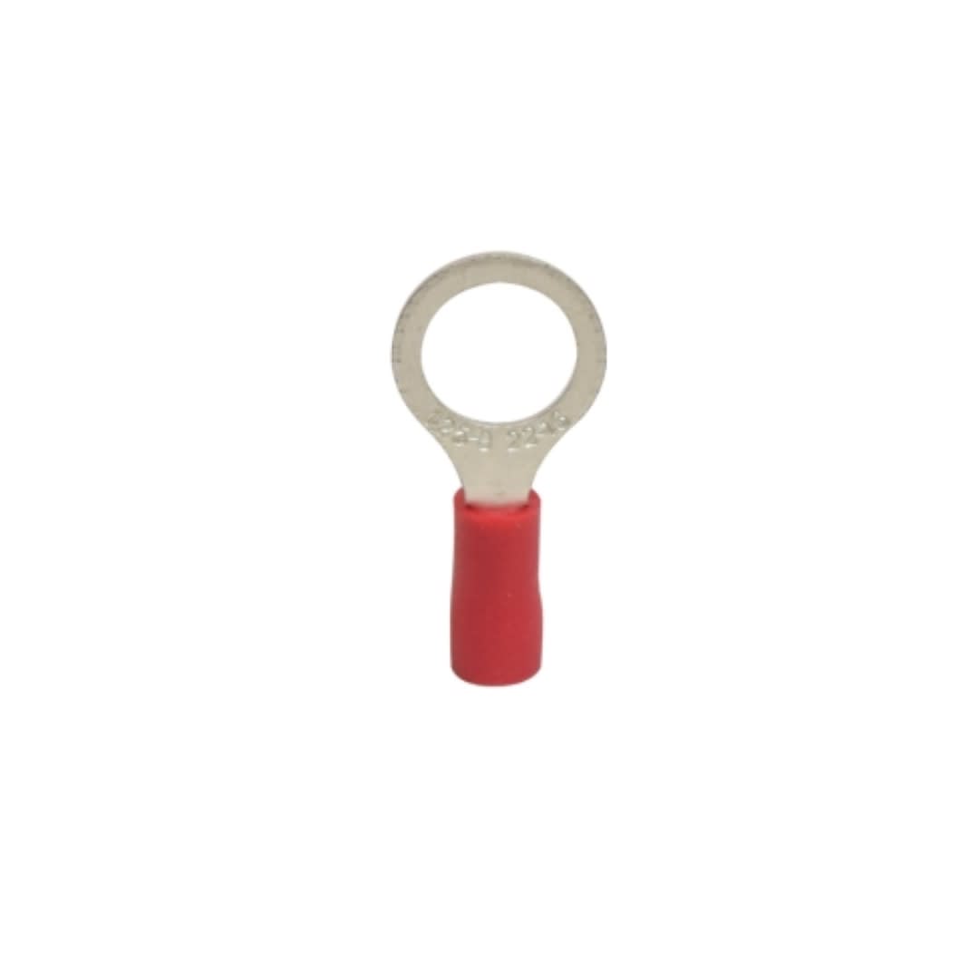 TERMINAL ANILLO AISLADO 16-22AWG 1/4(6.4MM) ROJOX100UN RV 1.25-6 KESS