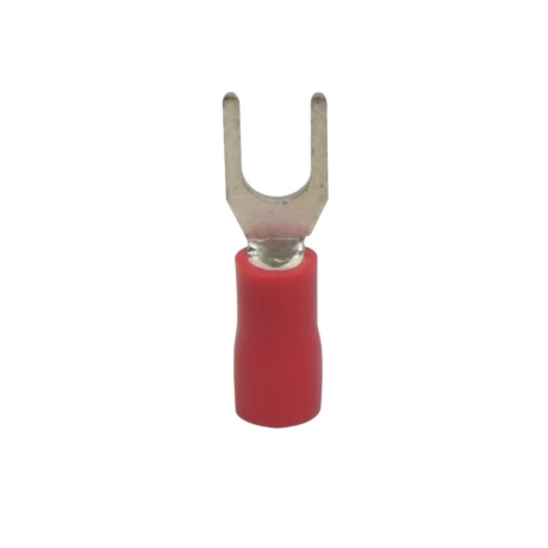 TERMINAL HORQUILLA AISLADO 16-22AWG 1/8'' ROJO X100UND SV 1.25-3 KESS