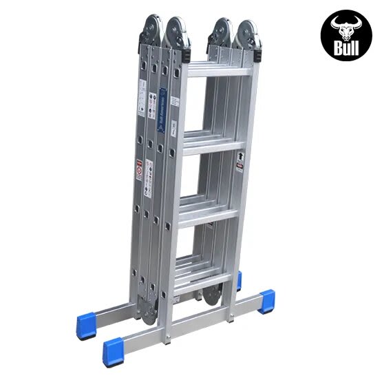 ESCALERA ALUMINIO MULTIUSOS 16 PASOS 150KG AM150-16IA AMERICAN BULL4