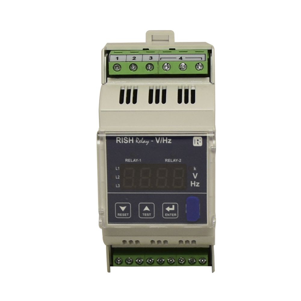 RELE DE MINIMA Y MAXIMA TENSION: FALTA Y ASIMETRIA DE FASE 1F/3F 100-600V RISH RELAY V/HZ RISHABH