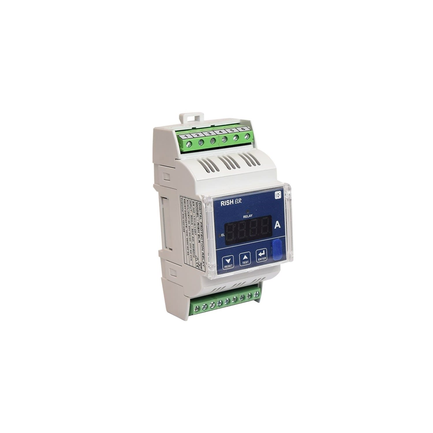 RELE DIFERENCIAL 0.03-30A 1F/3F 60-300VAC/DC 1NA 1NC RISH ELR RISHABH1