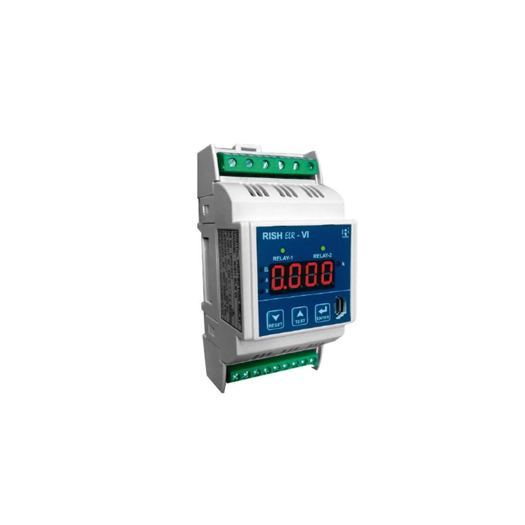 RELE DIFERENCIAL 0.03-30A 1F/3F 60-300VAC/DC 1NA 1NC RISH ELR VI RISHABH1