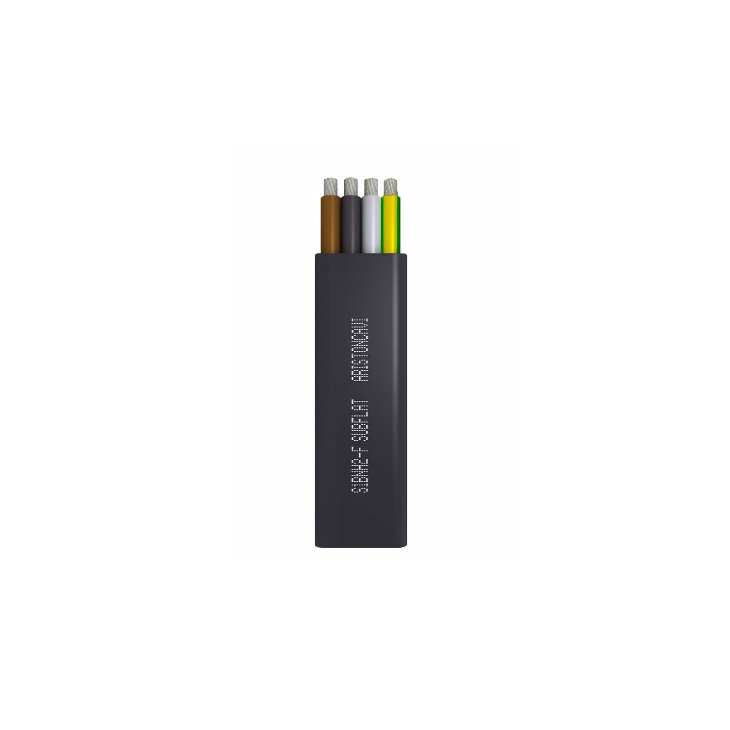 CABLE SUBFLAT PLANO GRUA/SUMERGIBLE 4G4MM2 1KV GOMA CLASE 5 X METRO LINEAL SUBFLAT ARISTONCAVI