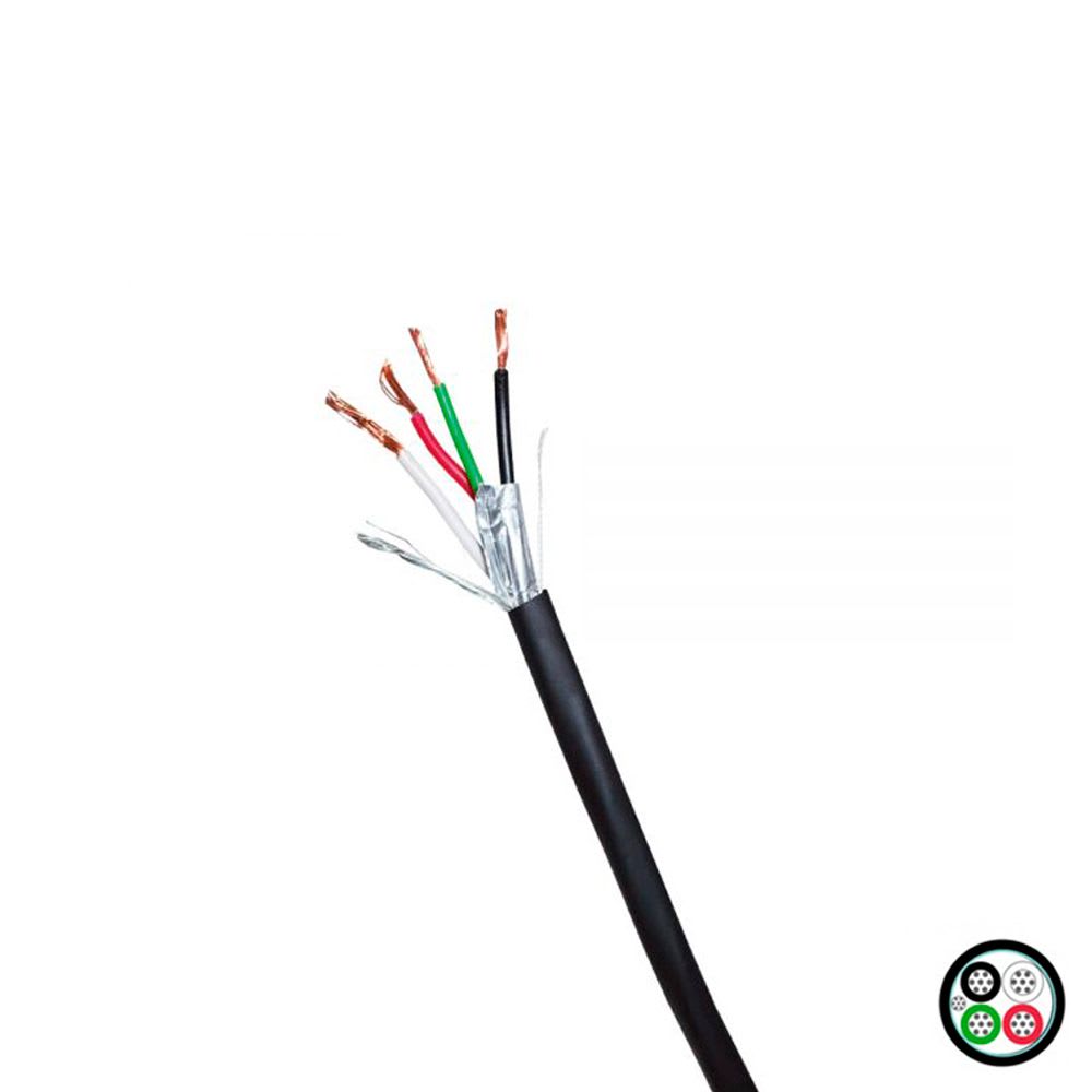 CABLE DE CONTROL APANTALLADO 4X18AWG 600V 105°C UV TC-UL X MT LINEAL SAS0405HEPCX-T-UL RAMCRO1