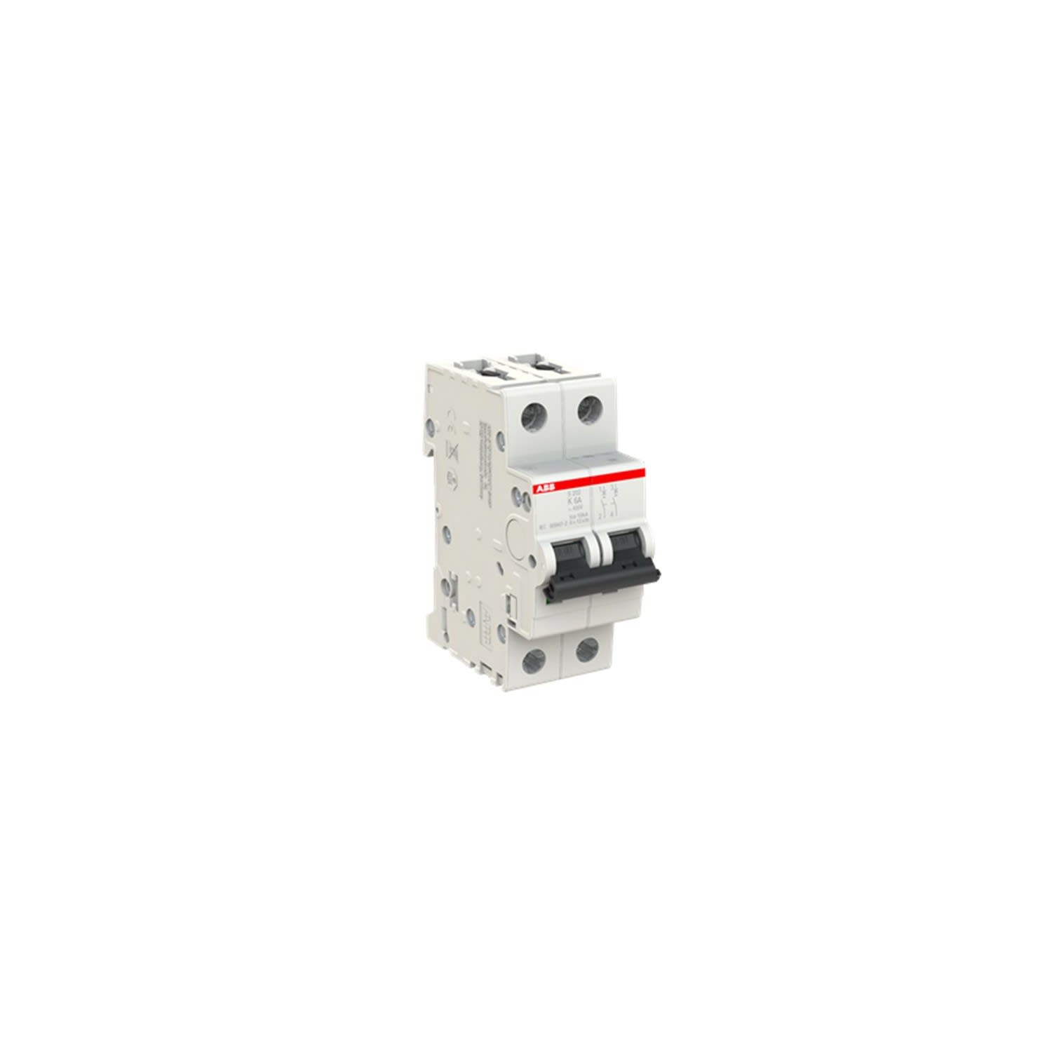 INTERRUPTOR TERMOMAGNETICO 2X6A 20/6KA 230/400V TIPO K DIN 2CDS252001R0377 ABB1