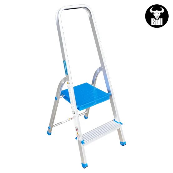 ESCALERA ALUMINIO TIPO BANQUETA 2 PASOS 150KG 0.40M AB150-2IA AMERICAN BULL2