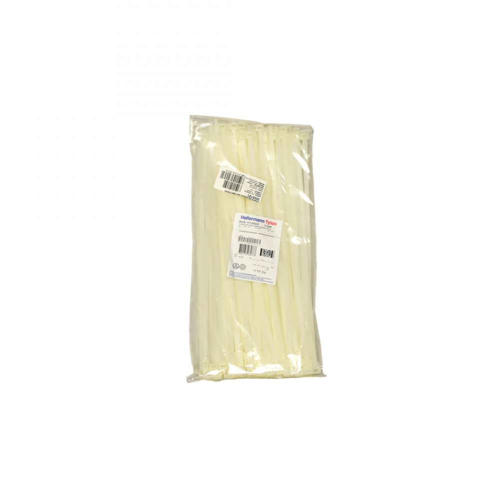 AMARRACABLE BLANCO 390X7.6MM X100UND 111-02233 HELLERMANNTYTON1