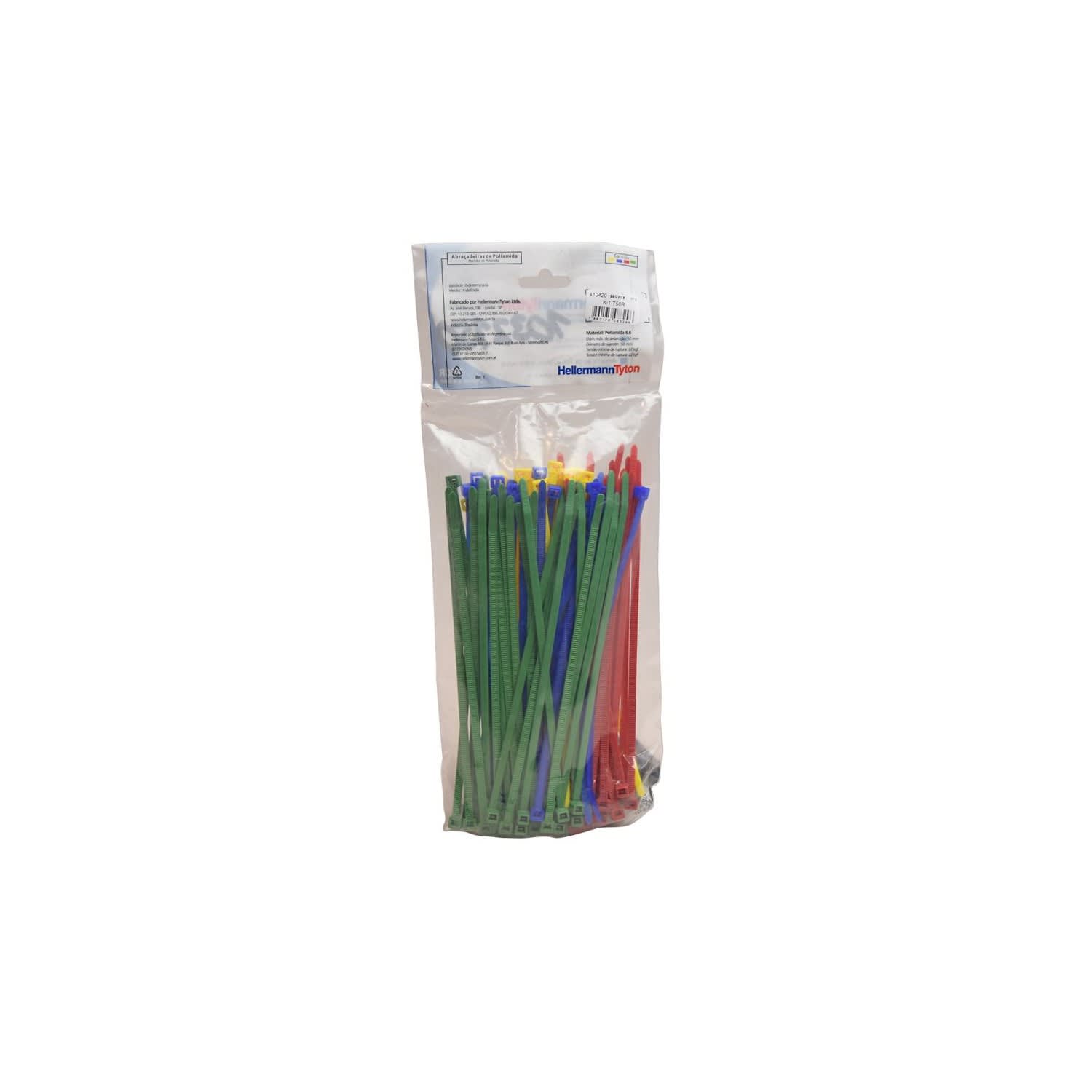 AMARRACABLE KIT COLORES 200X4.6MM X100UND KIT T50R HELLERMANNTYTON