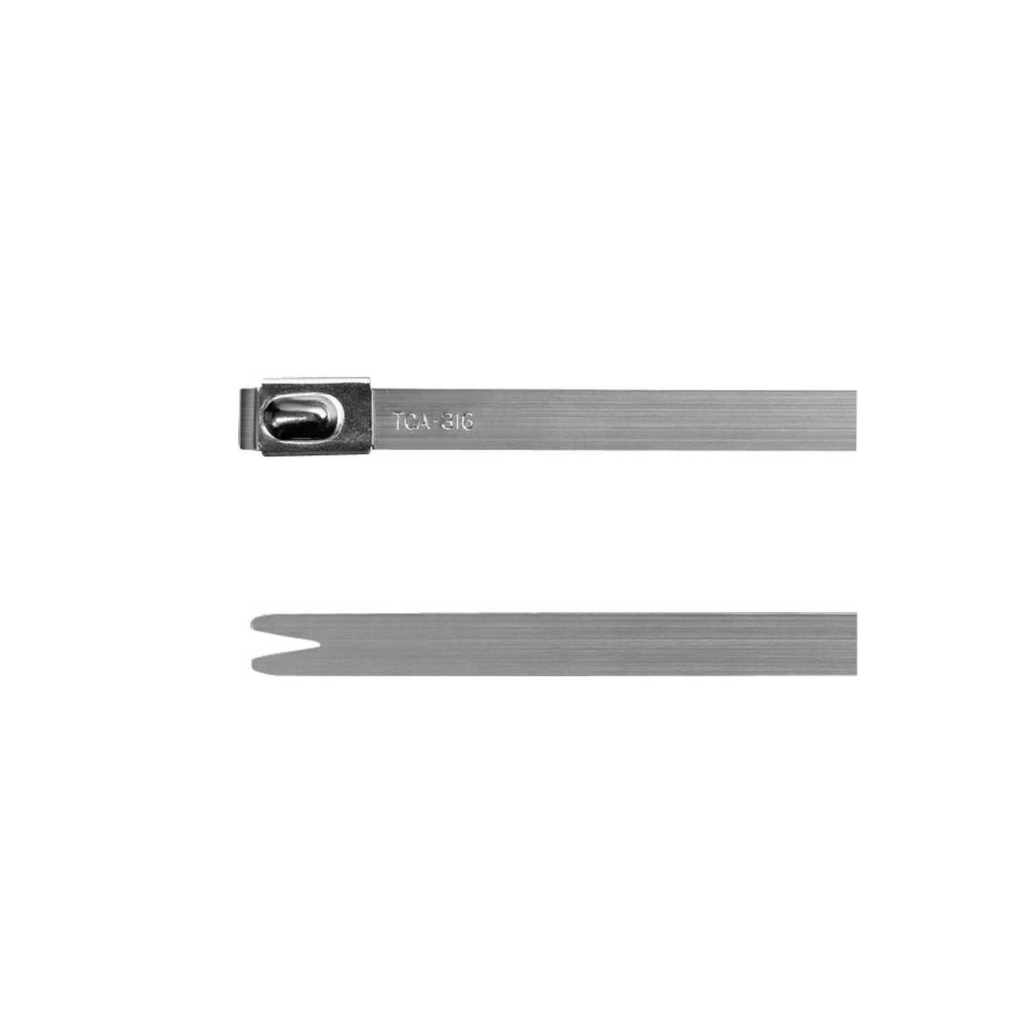 CINTA DE ACERO INOXIDABLE 7.9MM L=201MM SS316 X 50UND 111-94089 HELLERMANNTYTON