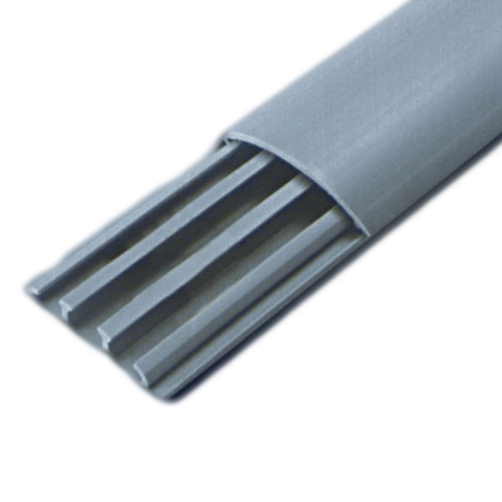 CANALETA DE PISO 48X13MM 2MTS SIN ADHESIVO CON DIVISION GRIS CP4813 HELLERMANNTYTON1
