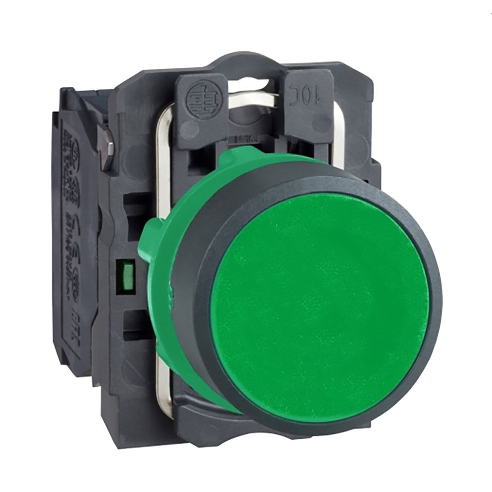 PULSADOR NO LUMINOSO RASANTE VERDE 22MM 1NA IP66 XB5AA31 SCHNEIDER ELECTRIC