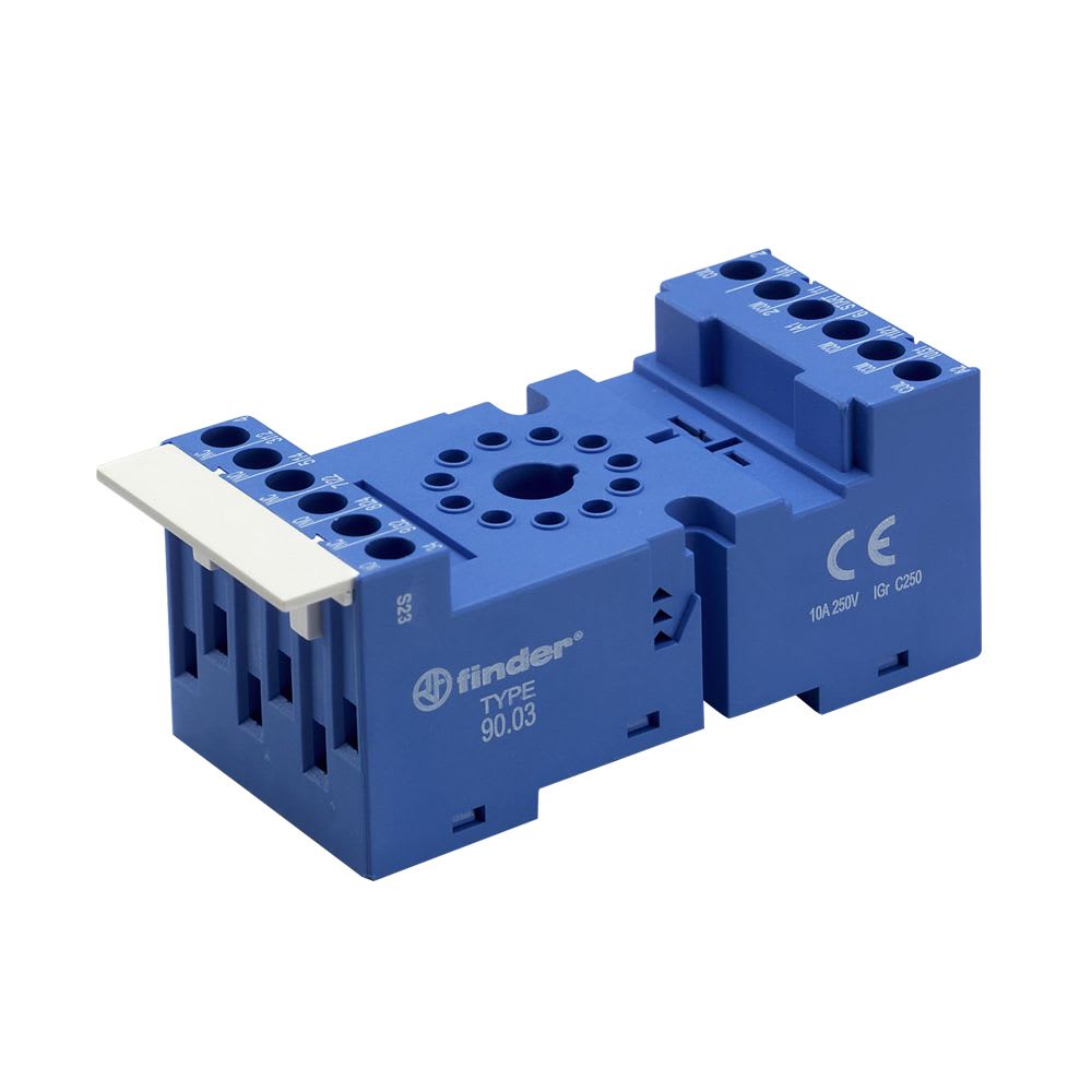 BASE REDONDA P/RELE 11 PINES 10A 250V MOD.6013 TIPO TORNILLO A1X2 9003SMA FINDER