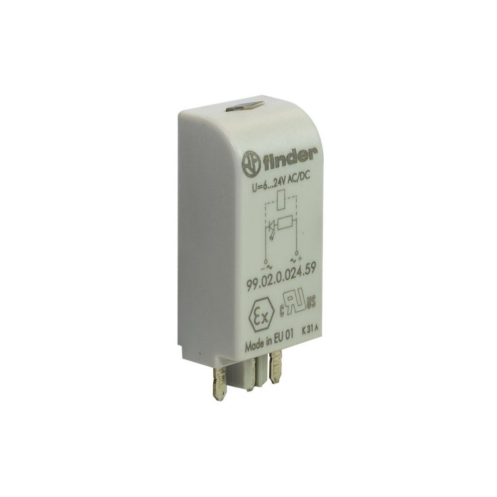 MODULO LED 6-24VAC/DC PARA SERIES: 90.92.94.95.96.97.56 9902002459 FINDER