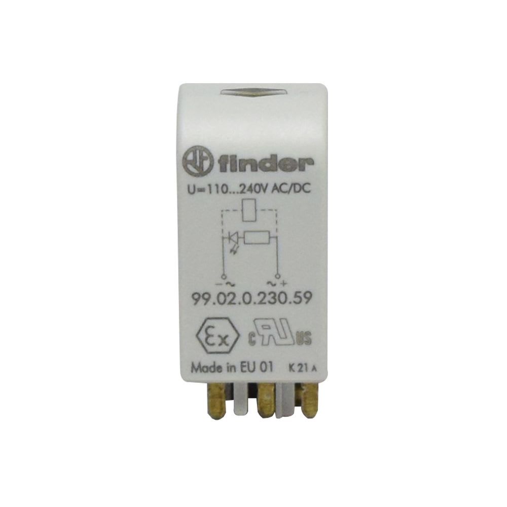 MODULO LED 110-240VAC/DC PARA SERIES: 909294959697 9902023059 FINDER