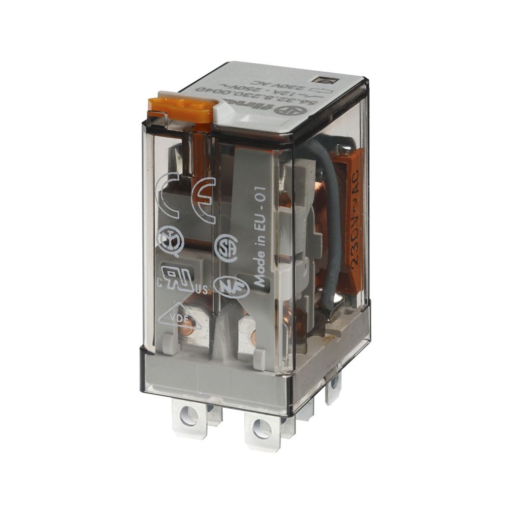 RELE8 PINES 230VAC 2NA/NC 12A 250V C/INDICADOR MECANICO 563282300040 FINDER