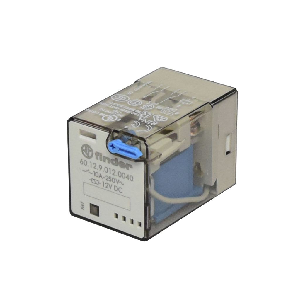 RELE8 PINES 12VCD 2NA/NC 10A 250V C/INDICADOR MECANICO 601290120040 FINDER2