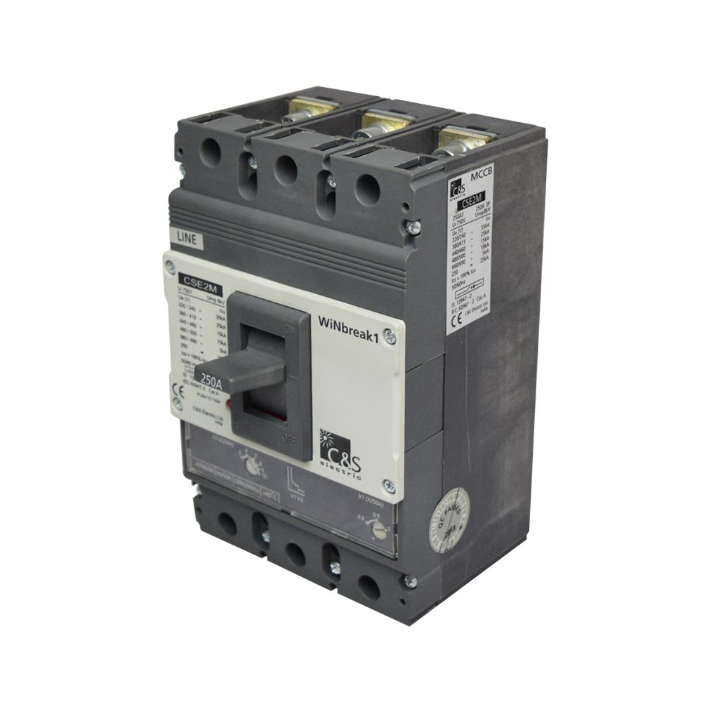 INTERRUPTOR TERMOMAGNETICO REGULABLE 3X200-250A (690V) 35/15KA 220/415V CSE2M250ATM3P-250A CONTROL SWITCHGEAR