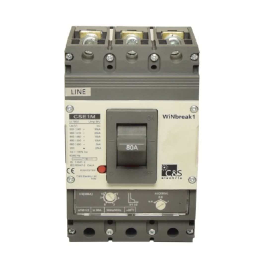 INTERRUPTOR TERMOMAGNETICO REGULABLE 3X64-80A (690V) 35/15KA 220/440V CSE1M125ATM3P-80A CONTROL SWITCHGEAR2