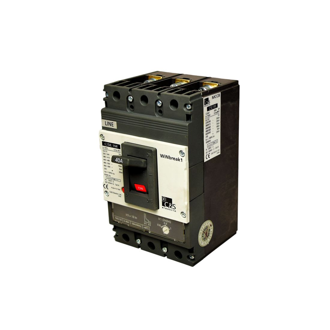 INTERRUPTOR TERMOMAGNETICO REGULABLE 3X32-40A (690V) 35/15KA 220/440V CSE1M125FMU3P-40A CONTROL SWITCHGEAR1