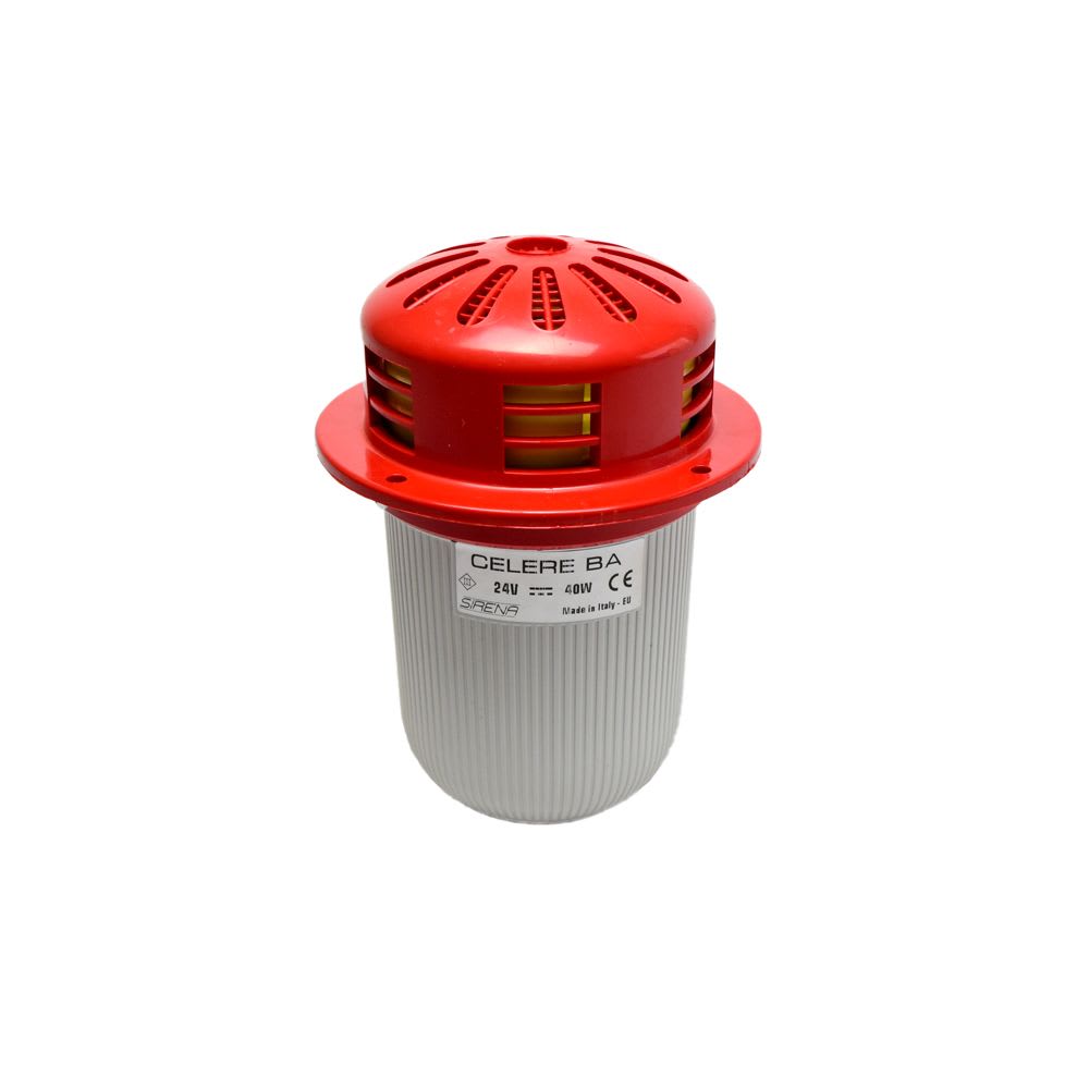 SIRENA ELECTROMECANICA CELERE 24VDC 95DB IP43 42027 SIRENA1