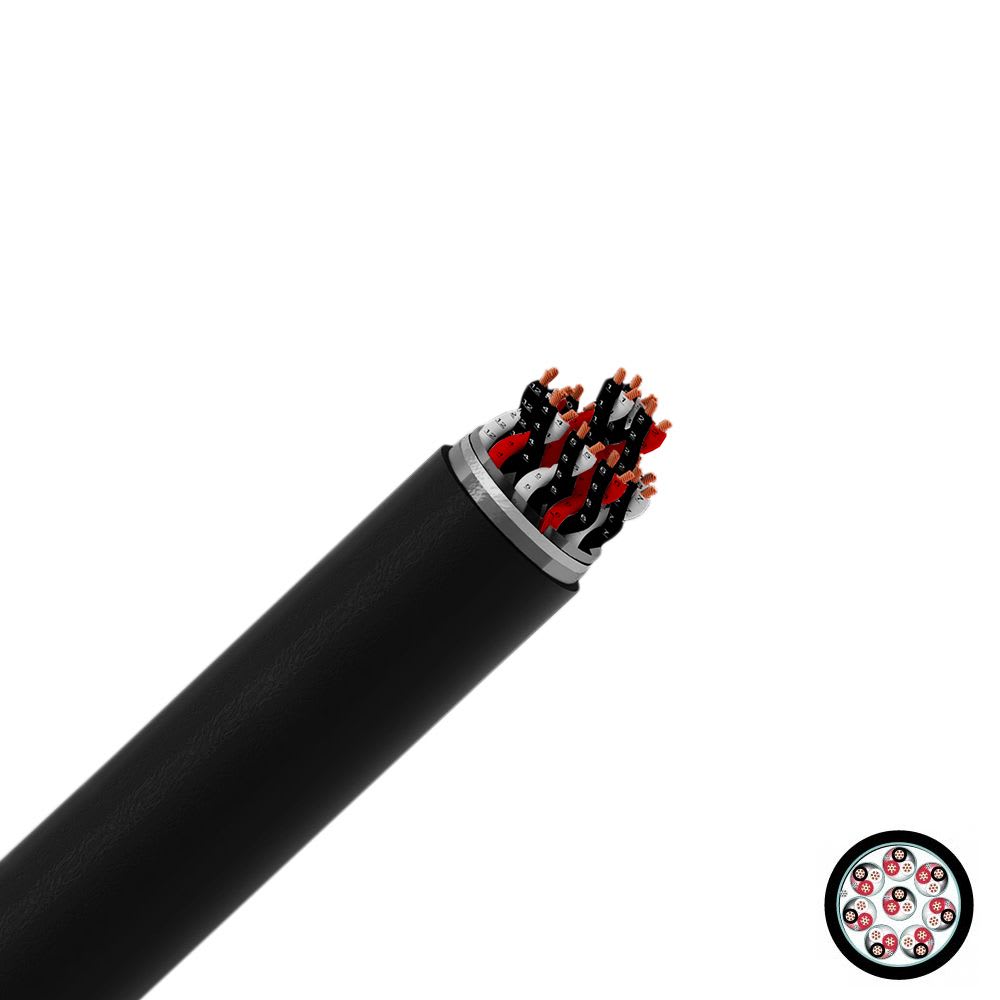 CABLE INSTRUMENTACION APANTALLADO 8X3X16AWG 300V 90°C LSZH UL X MT LINEAL MAC3203HEEXO-UL13CC RAMCRO