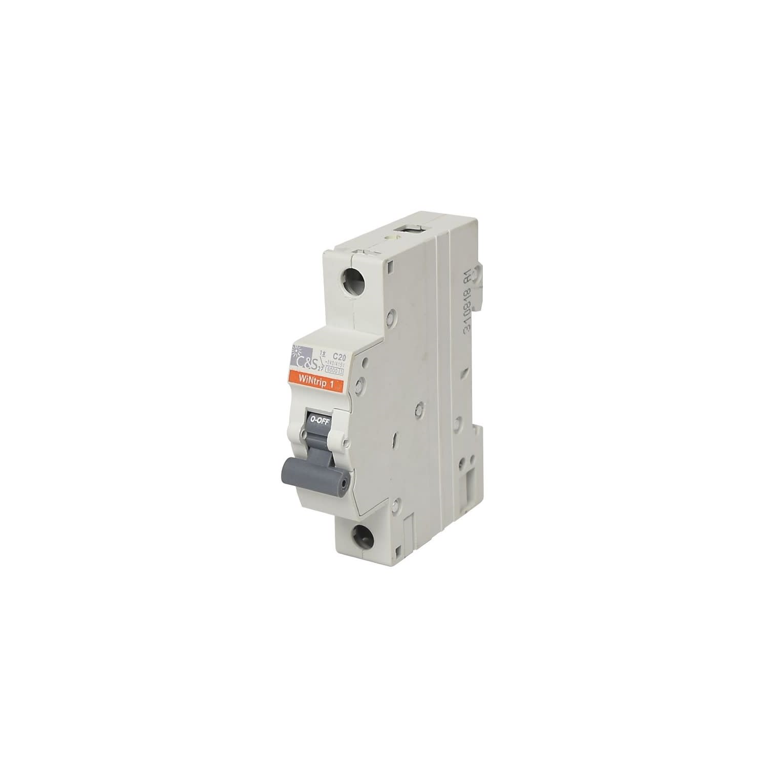 INTERRUPTOR TERMOMAGNETICO 1X20A 6KA 240/415V TIPO C DIN CSMBL1C20 CONTROL SWITCHGEAR1