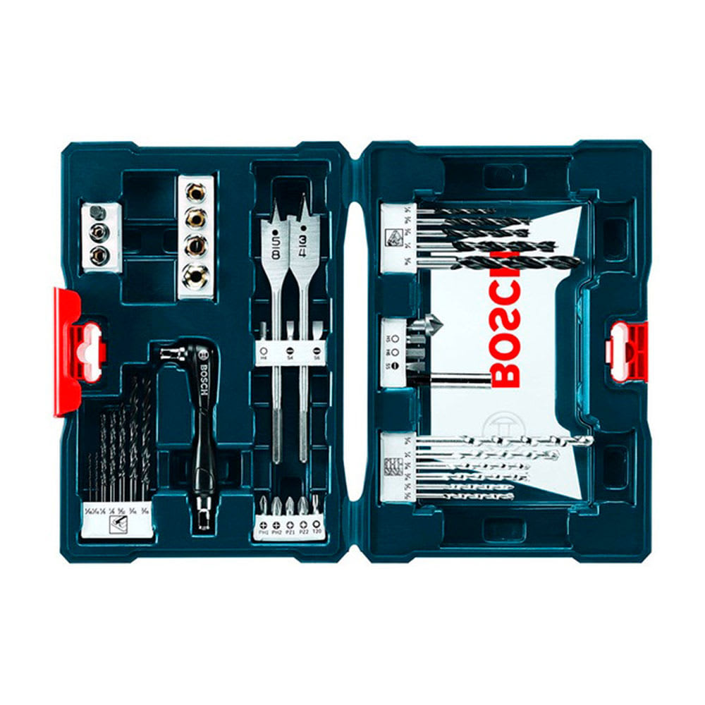 SET BOSCH V-LINE 41 PIEZAS BROCAS + PUNTAS BOSCH1