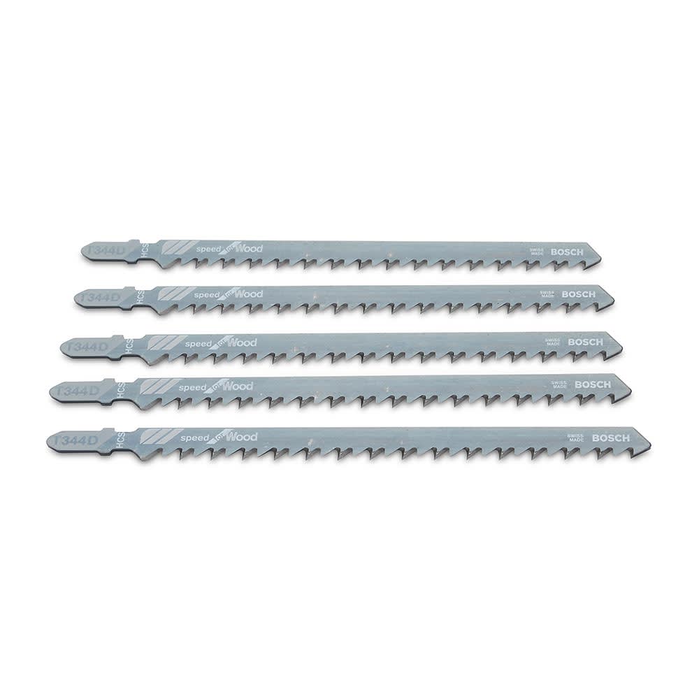 HOJA CALADORA T334D PARA MADERA 5-100 MM X5 UNIDADES BOSCH