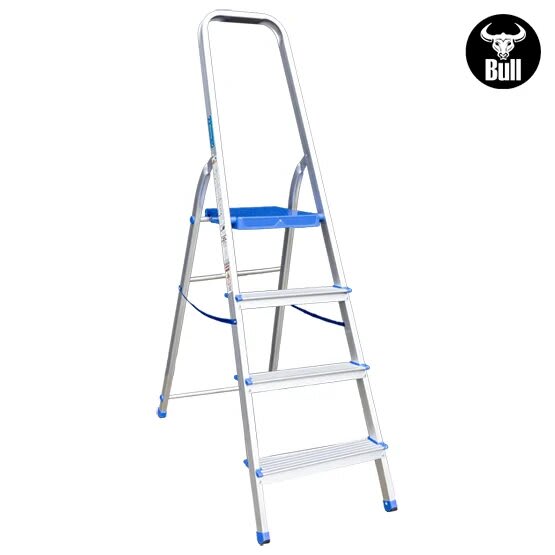 ESCALERA ALUMINIO TIPO BANQUETA 4 PASOS 150KG 0.84M AB150-4IA AMERICAN BULL2