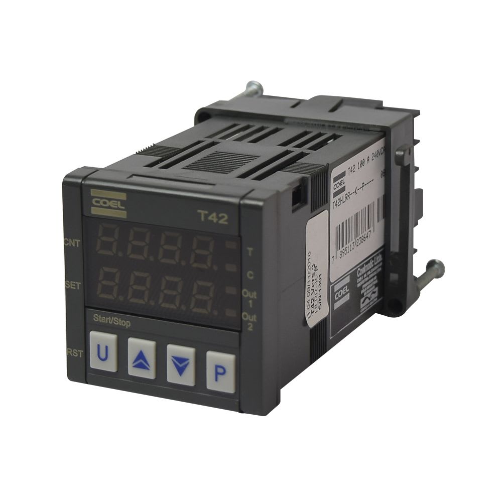TEMPORIZADOR/CONTADOR DIGITAL 110-240VAC 2 SPDT 8A 48X48MM T42HLRR COEL1