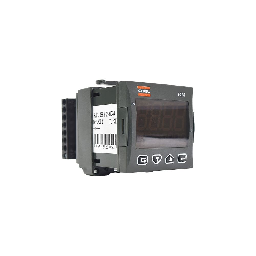 CONTROLADOR DE TEMPERATURA DIGITAL P/J.K.R.S.T.PT100.MV.MA.V 100-240V 48X49MM KM3PHCRRRD-E COEL