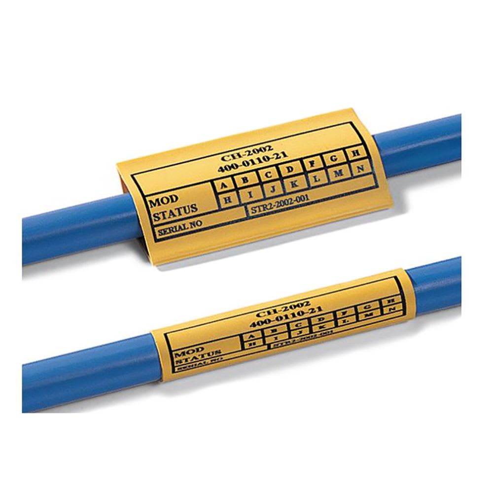 MARCADOR TERMOCONTRAIBLE PARA CABLE TULT 9/3 AMARILLO 553-40909 HELLERMANNTYTON2