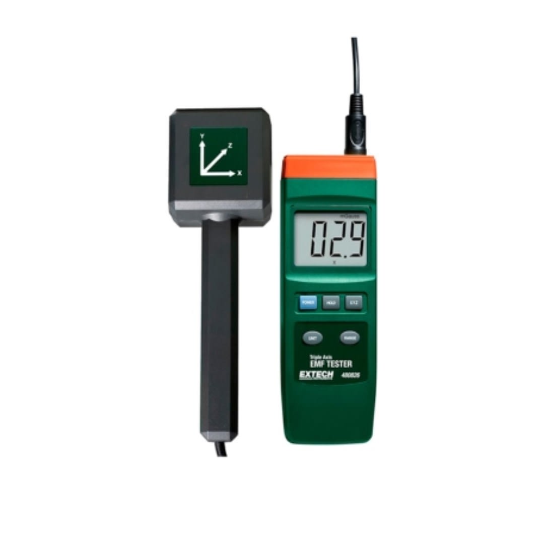 MEDIDOR DE CAMPO ELECTROMAGNETICO DE 3 EJES 30 A 300HZ 480826 EXTECH