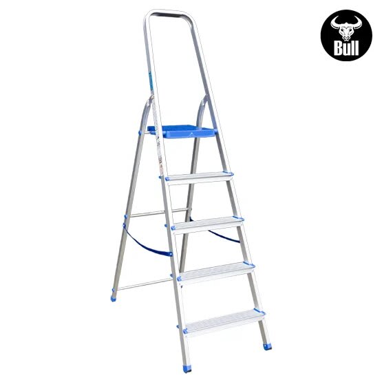 ESCALERA ALUMINIO TIPO BANQUETA 5 PASOS 150KG 1.06M AB150-5IA AMERICAN BULL2