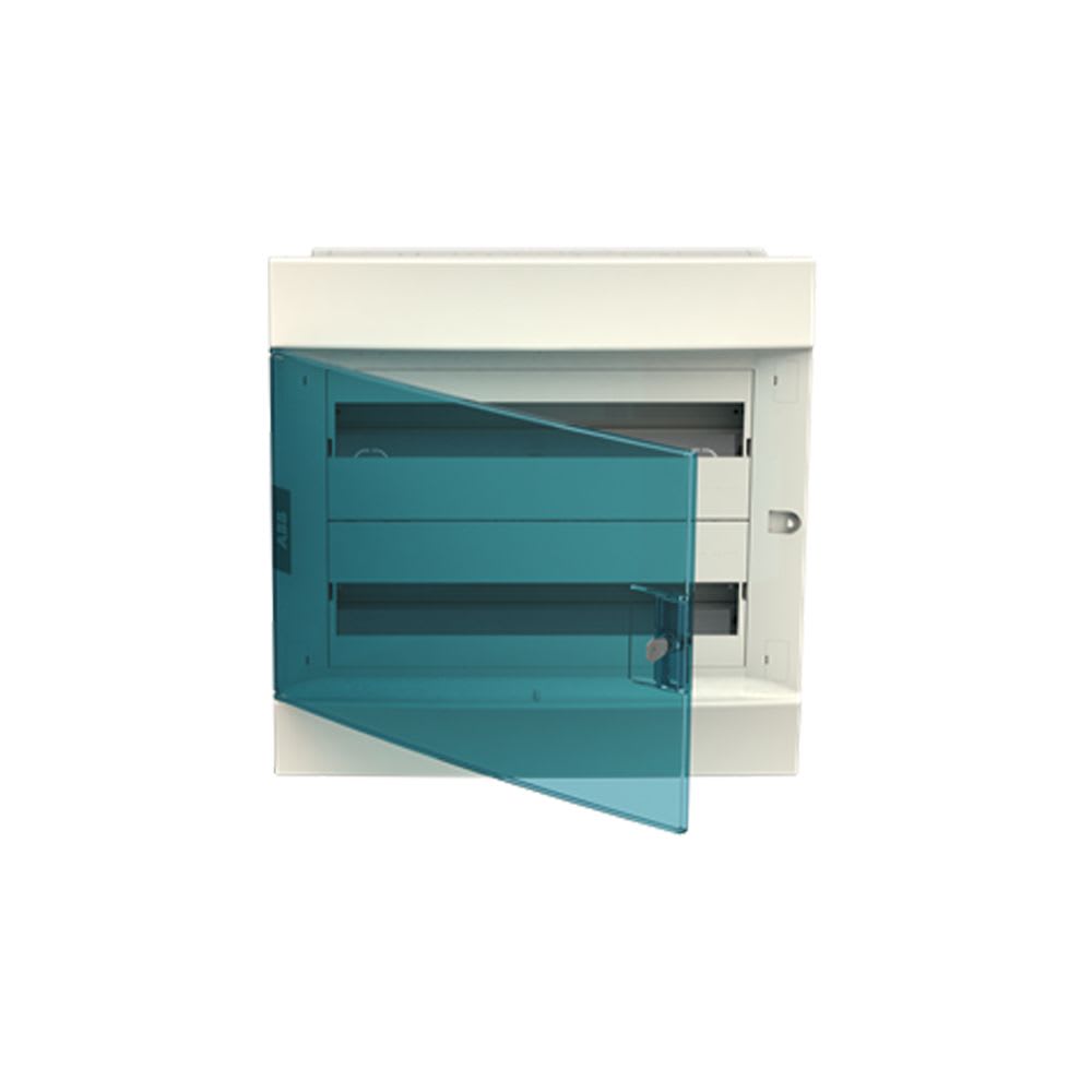 TABLERO P/EMPOTRAR DE TERMOPLASTICO 24 DIN 320X435X108MM CON PUERTA 1SLM004100A1205 ABB1