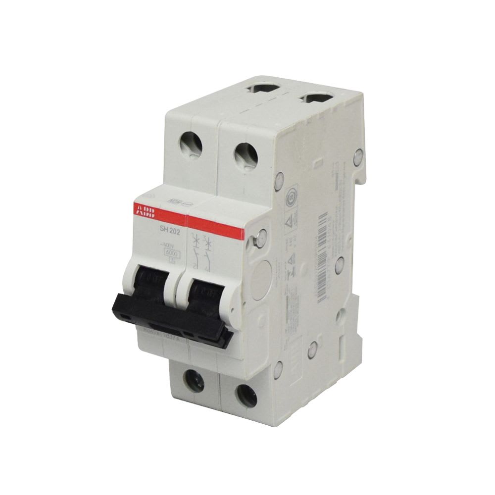 INTERRUPTOR TERMOMAGNETICO 2X16A 25/10KA 220DC/440AC/DC TIPO C DIN 2CDS272061R0164 ABB