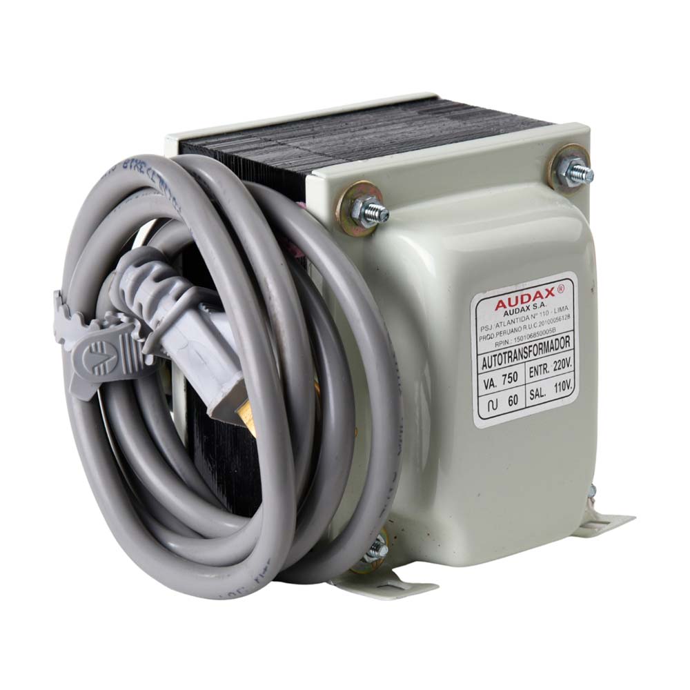 AUTOTRANSFORMADOR MONOFASICO 750 VA AUDAX 220V A 110V BEIGE PVC/METAL