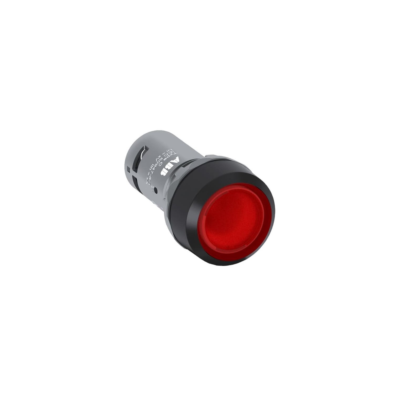 PULSADOR LUMINOSO RASANTE LED ROJO 22MM LED 230VAC C/BLOCK 1NC 1SFA619100R1341 ABB